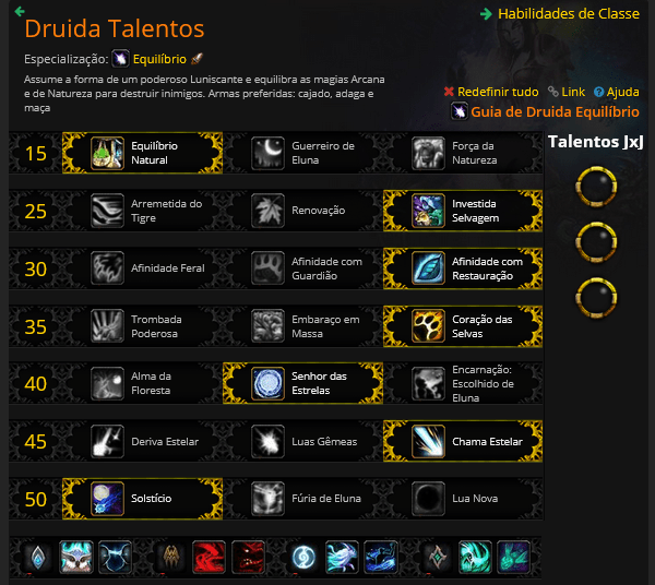 Talentos de Druida Equilíbrio